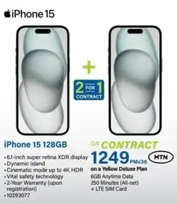 Incredible Connection iPhone 15 128GB offer