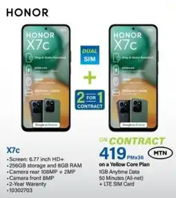 Incredible Connection Honor X7c offer