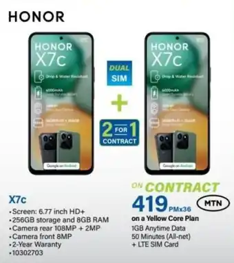 Incredible Connection Honor X7c offer
