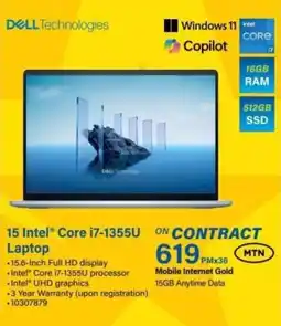 Incredible Connection DELL 15 Intel Core i7-1355U Laptop offer