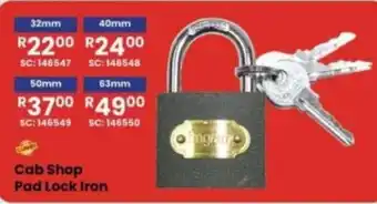 Africa Cash and Carry Cab Shop Pad Lock Iron offer