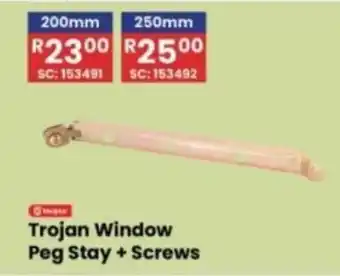 Africa Cash and Carry Trojan Window Peg Stay + Screws offer
