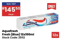 Africa Cash and Carry Aquafresh Fresh Blue offer