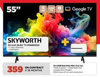 HiFi Corp Skyworth 55-inch QLED TV-55Q6600H offer