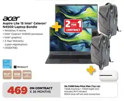 HiFi Corp Acer Aspire Lite 15 Intel Celeron N4500 Laptop Bundle offer