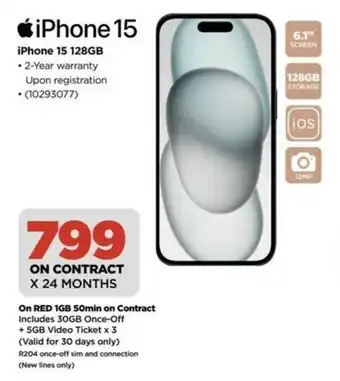 HiFi Corp iPhone 15 128GB offer