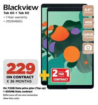 HiFi Corp Blackview Tab 60 + Tab 60 offer