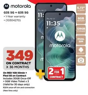 HiFi Corp Motorola G35 5G + G35 5G offer