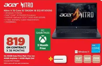 HiFi Corp Acer Nitro V 15 Core i5 13420H 16 512 RTX3050 offer