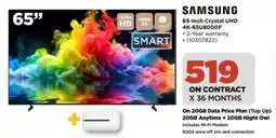 HiFi Corp Samsung 65-inch Crystal UHD 4K-65U8000F offer