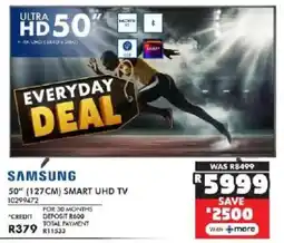Russells Samsung 50" 127CM Smart UHD TV offer