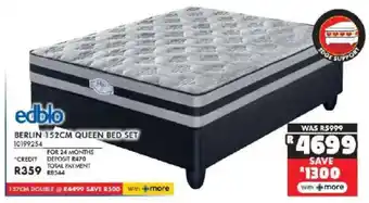 Russells Edblo berlin 152cm queen bed set offer