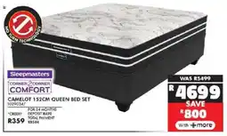 Russells Sleepmasters camelot 152cm queen bed set offer