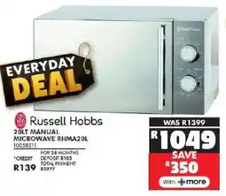 Russells Russell hobbs manual microwave offer