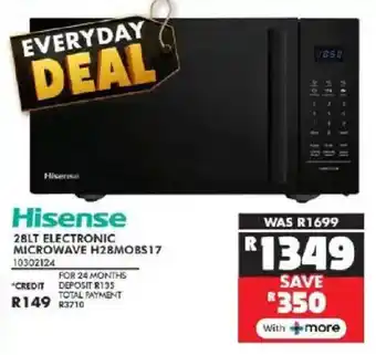 Russells Hisense electronic microwave offer