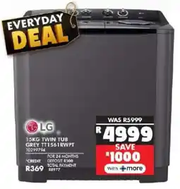 Russells LG twin tub grey offer