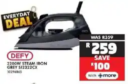Russells Defy 2200w steam iron offer