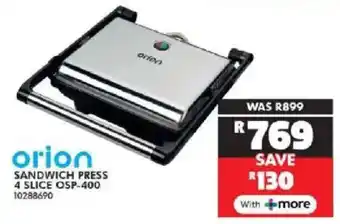 Russells Orion sandwich press 4 slice offer