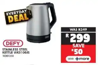 Russells Defy stainless steel kettle offer