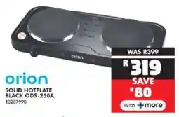 Russells Orion solid hotplate black offer