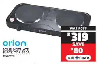 Russells Orion solid hotplate black offer