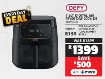 Russells Defy digital air fryer offer
