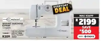 Russells Empisal sewing machine offer