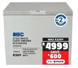Russells KIC white chest freezer offer