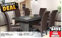 Russells Luna dining room suite offer