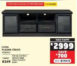 Russells Luna plasma stand offer