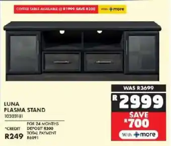 Russells Luna plasma stand offer