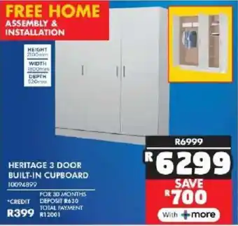 Russells Heritage 3 door built-in cupboard offer