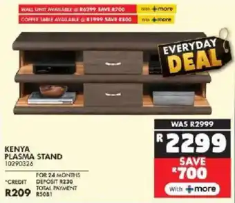 Russells Kenya plasma stand offer