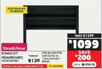 Russells Steel&Rose kingsley headboard offer