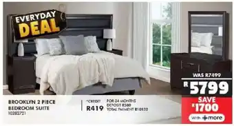 Russells Brooklyn bedroom suite offer