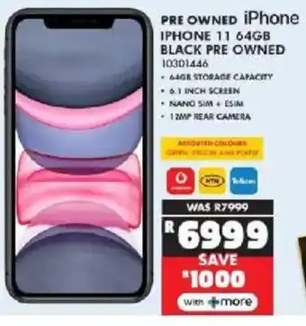 Russells iPhone 11 64GB Black Pre Owned offer