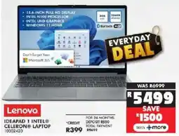 Russells Lenovo ideapad 1 intel celeron laptop offer