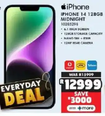 Russells iPhone 14 128gb midnight offer