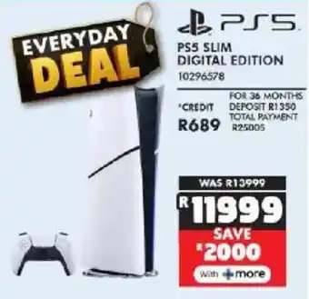 Russells PS5 slim digital edition offer