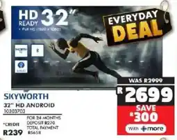 Russells Skyworth 32" HD Android offer