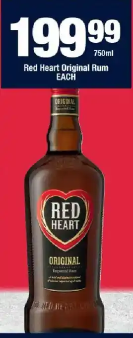 OK Liquor Red Heart Original Rum offer