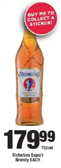OK Liquor Richelieu Export Brandy offer