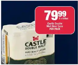 OK Liquor Castle Double Malt Beer Cans offer