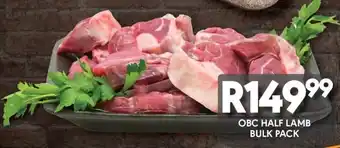 OBC Meat & Chicken Obc half lamb bulk pack offer