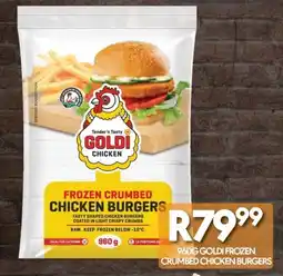 OBC Meat & Chicken Goldi frozen crumbed chicken burgers offer