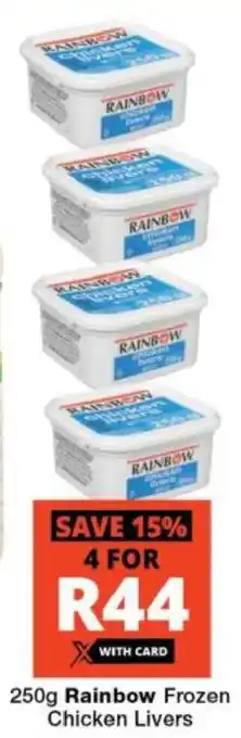 Checkers Rainbow Frozen Chicken Livers offer