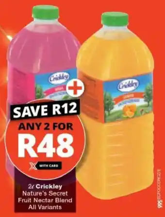 Crickley Nature's Secret Fruit Nectar Blend All Variants