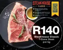 Checkers Steakhouse Classic T-Bone Steak offer