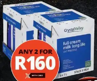 Checkers Crystal Valley Long Life Milk offer