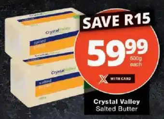 Checkers Crystal Valley Salted Butter offer